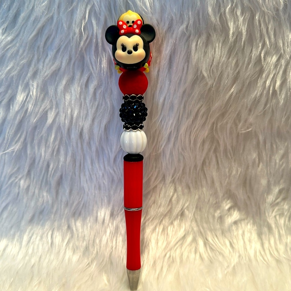 Disney’s Minnie Mouse and Pluto tsum tsum beaded pen, new